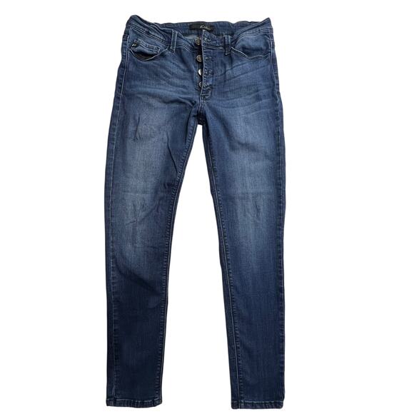 KanCan L.A. Mid-Rise Skinny Dark Wash Jeans Size 9/28 Style 11038 Cut# 1462 - Picture 1 of 9